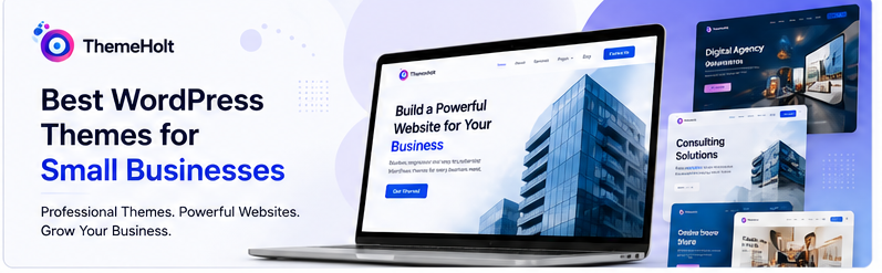 Best WordPress themes for small businesses by ThemeHolt